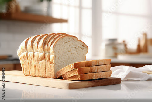 Bread Slices on a White Kit...