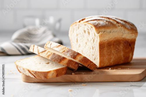 Bread Slices on a White Kit...