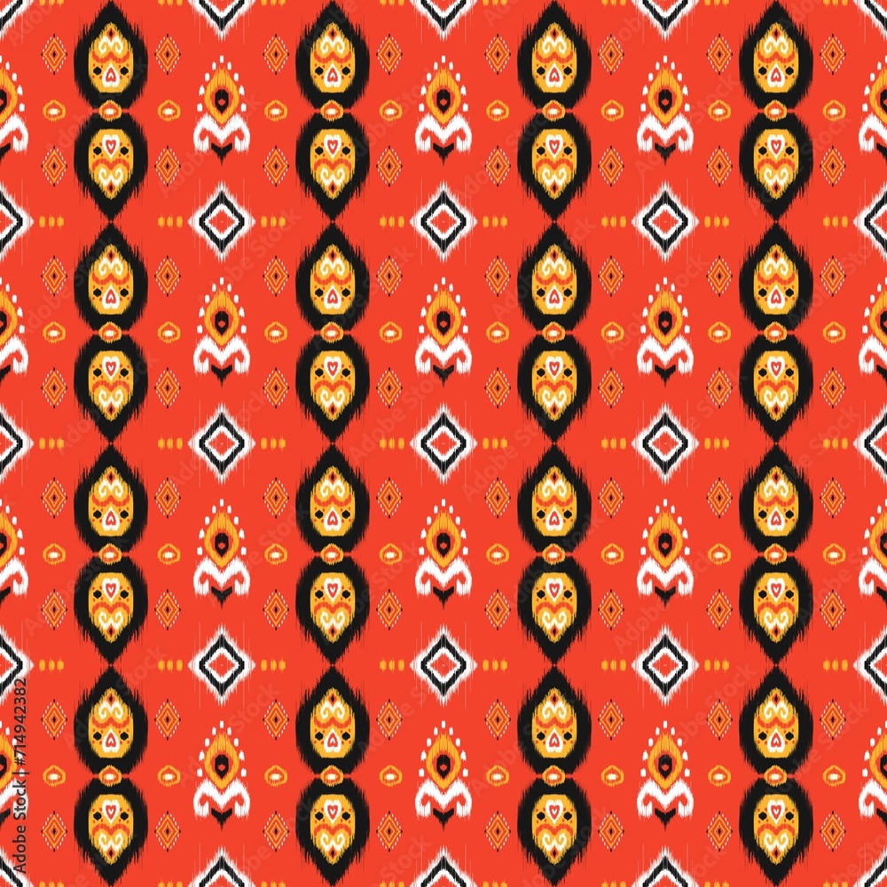 ikat seamless pattern traditional Design ikat seamless pattern traditional Design