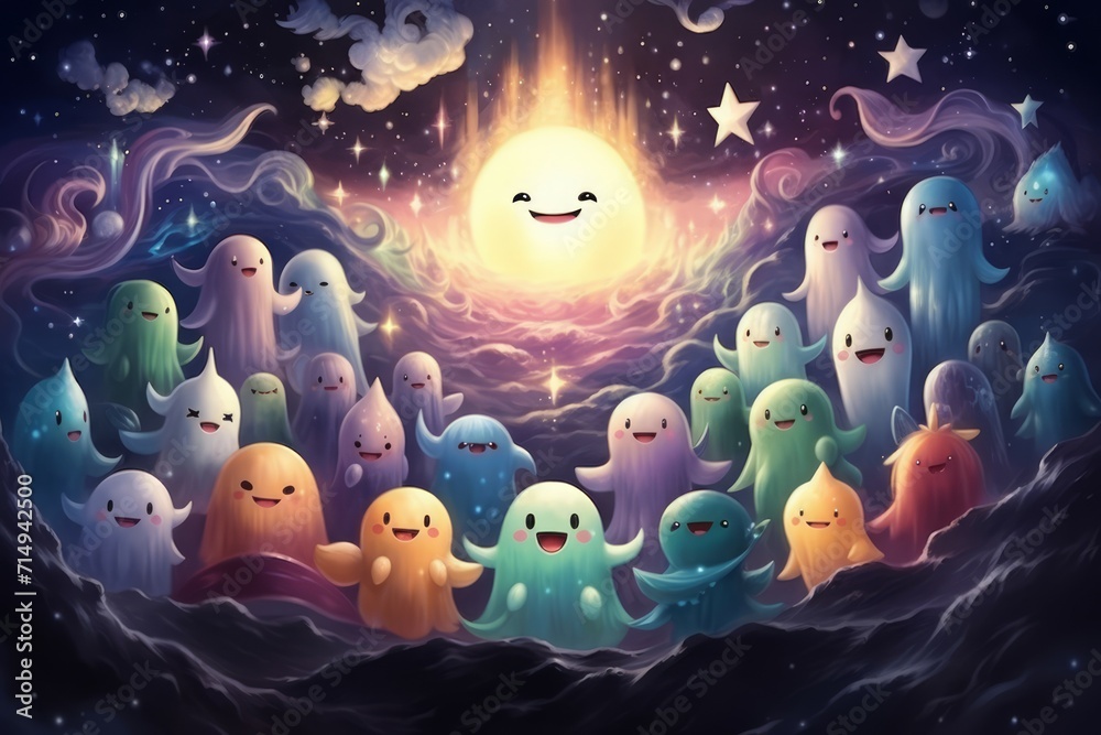 Harmonious celestial choirs in Fantasy - Generative AI Harmonious celestial choirs in Fantasy - Generative AI