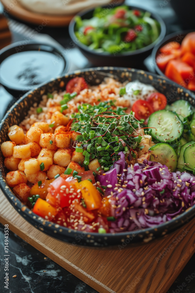Food bowls, vegan