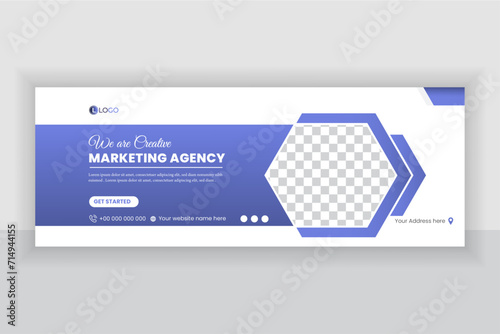 Corporate Business social media facebook cover design web banner template