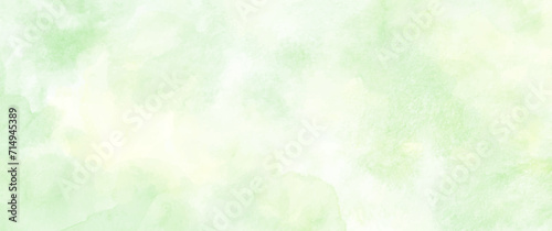 Abstract green vector watercolor texture background. Spring background. Summer illustration.