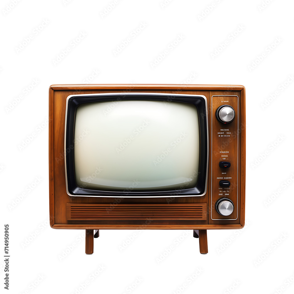 Vintage Television Set with Retro Vibes PNG
