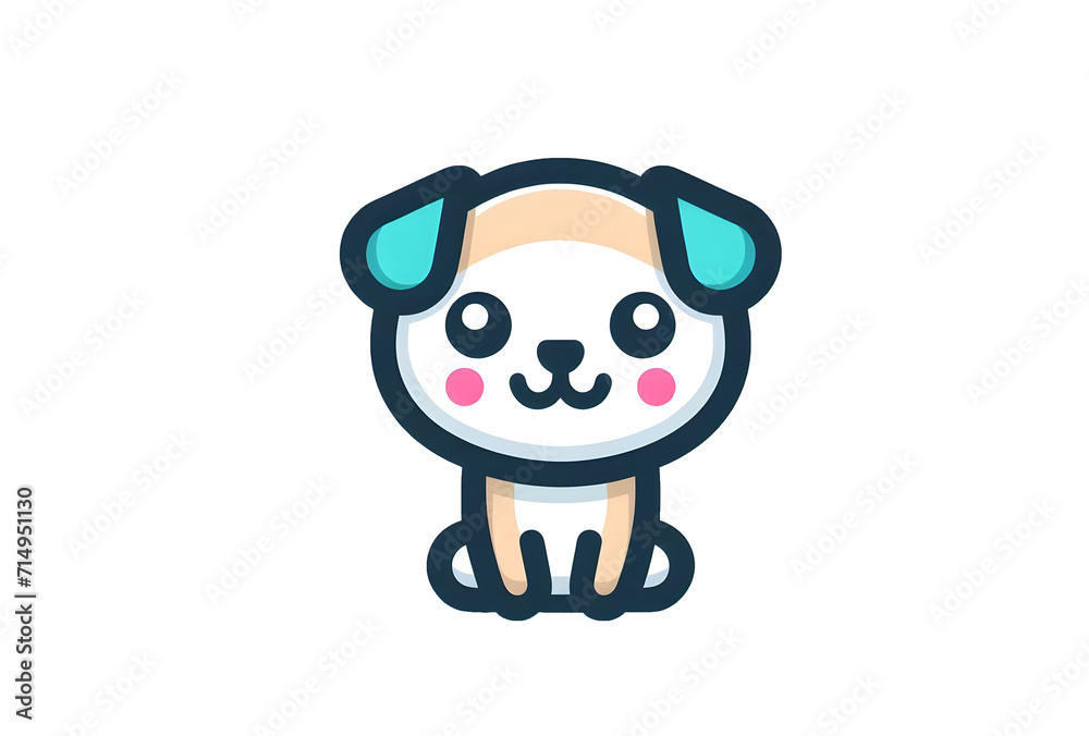 Dog cartoon, cute animals. Farm cartoon characters. Mobile applications icons shape png on transparent background Dog cartoon, cute animals. Farm cartoon characters. Mobile applications icons shape png on transparent background
