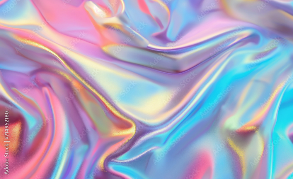 Hologram fabric texture. Gradient abstract background.