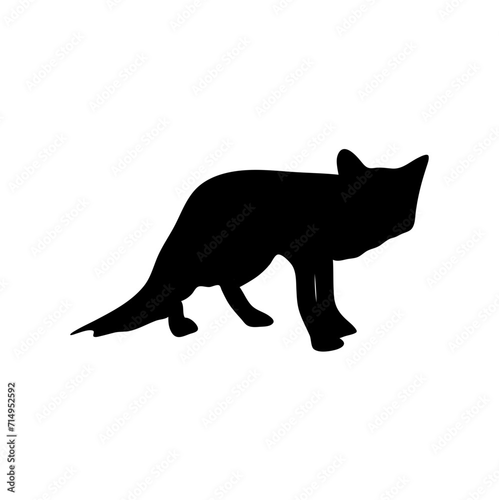 Fox silhouette vector