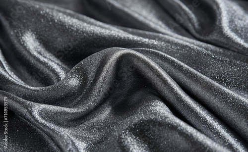 Grey diagonal glitter sparkles textile.
