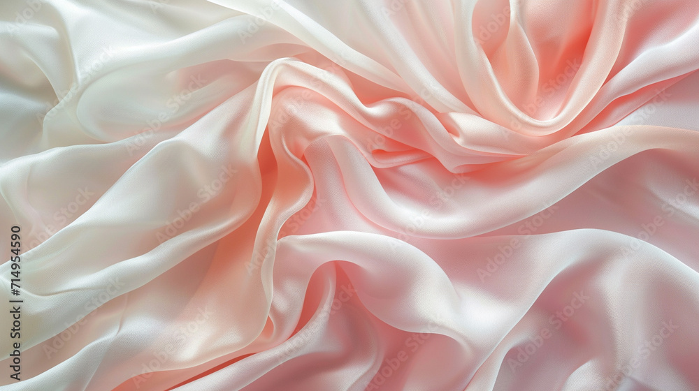 Blush Pink and White silk background Blush Pink and White silk background