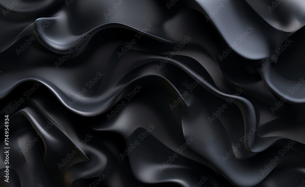 Abstract 3d black background, organic shapes seamless Abstract 3d black background, organic shapes seamless