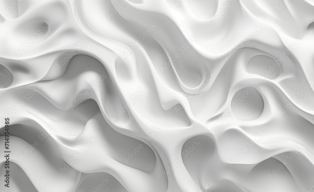 Abstract 3d white background, organic shapes seamless pattern texture Abstract 3d white background, organic shapes seamless pattern texture