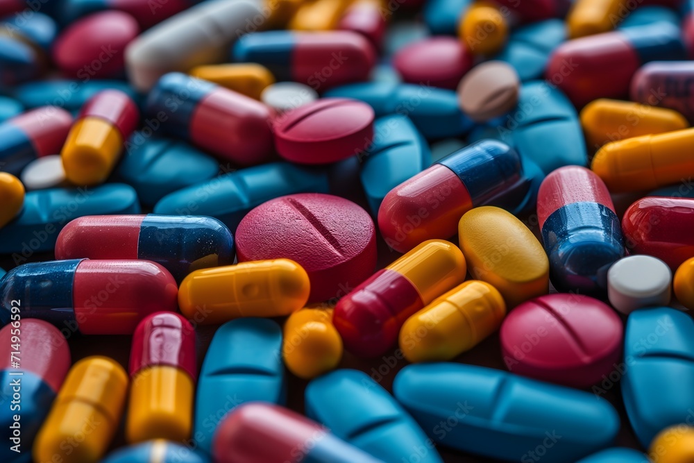 Dive into the realm of healthcare visuals with our image of assorted pharmaceutical pills. A vivid pills background capturing the diversity and colors of medicinal tablets. Dive into the realm of healthcare visuals with our image of assorted pharmaceutical pills. A vivid pills background capturing the diversity and colors of medicinal tablets.
