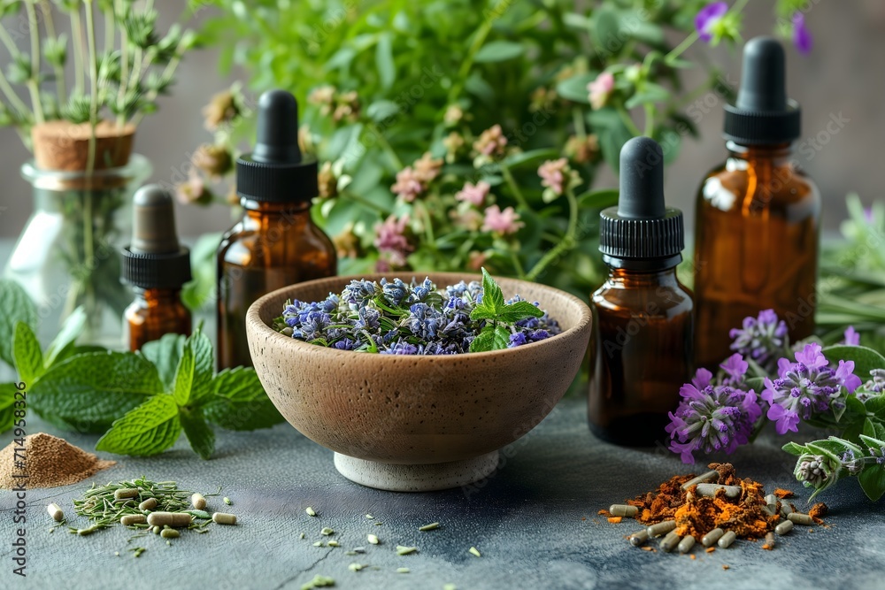 Elevate your wellness visuals with our image showcasing herbal organic medicine products. An authentic representation of natural herbs, offering a holistic approach to health. Elevate your wellness visuals with our image showcasing herbal organic medicine products. An authentic representation of natural herbs, offering a holistic approach to health.