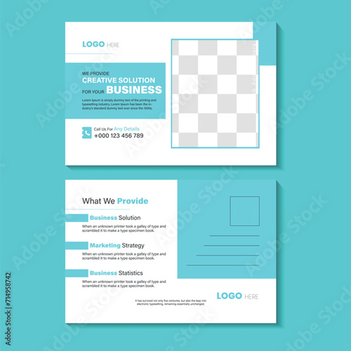 Corporate Post Card Design Templats photo