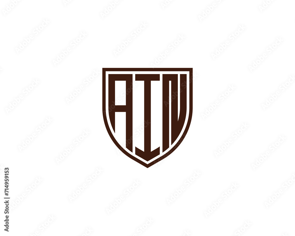 AIN logo design vector template AIN logo design vector template