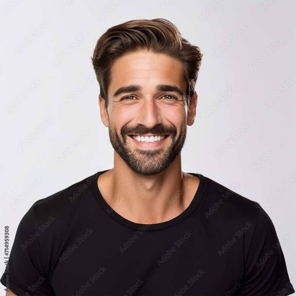 Portrait of a man in a studio with a white background. Business advertisement. Portrait of a man in a studio with a white background. Business advertisement.