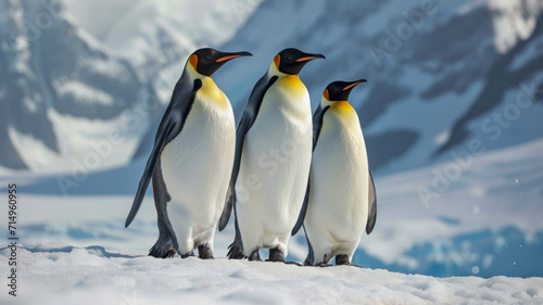 Emperor penguins in Antarctica