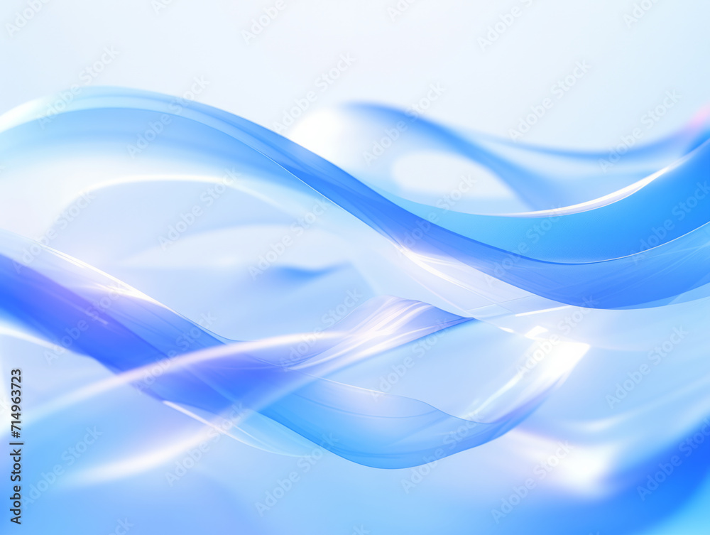 Fototapeta premium Blurry Photo of Blue and White Background, Abstract and Ethereal Visual Design