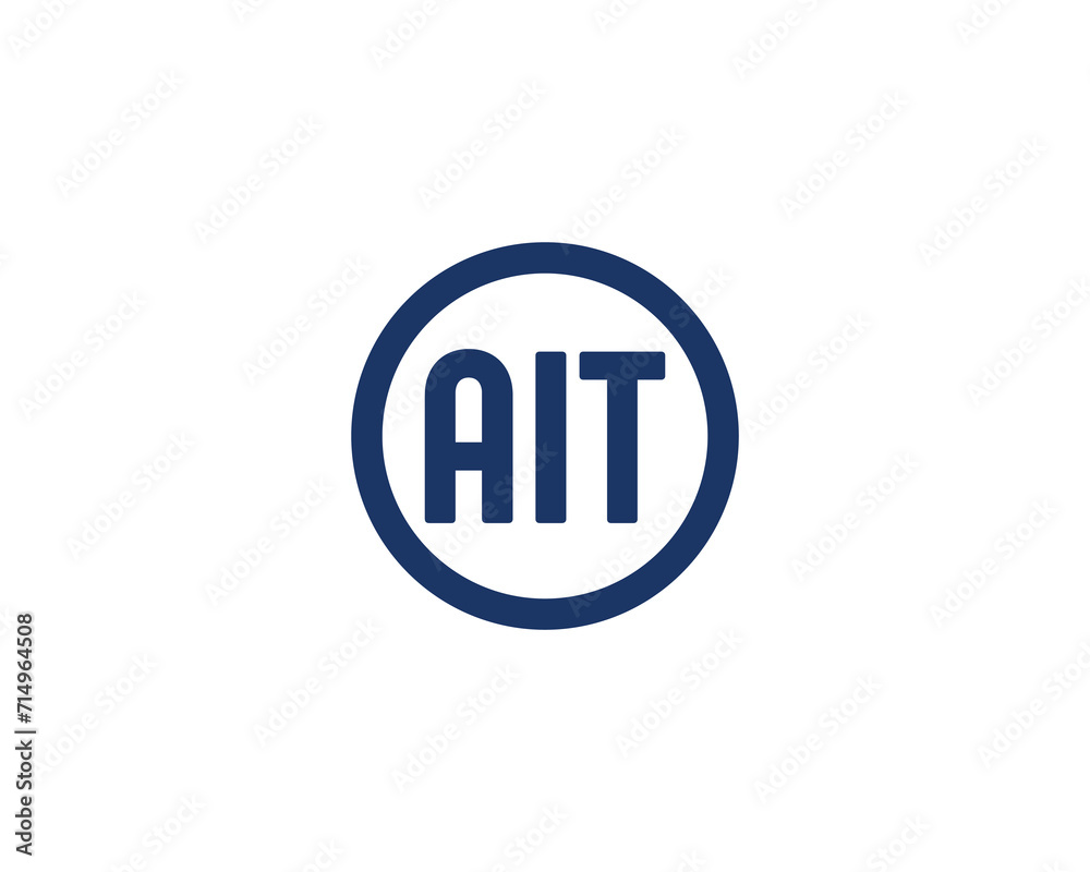 AIT Logo design vector template AIT Logo design vector template
