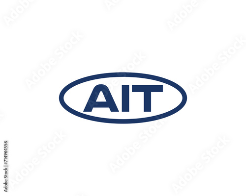 AIT Logo design vector template