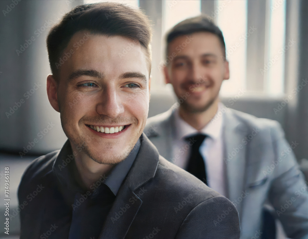 Modern, Confident Businessman: The Successful Man in a Suit Modern, Confident Businessman: The Successful Man in a Suit