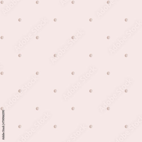 Polka dots on a beige background. Seamless pattern. Children's party, baby shower, birthday. Simple design for wallpaper, cards, wrapping paper, stationery.