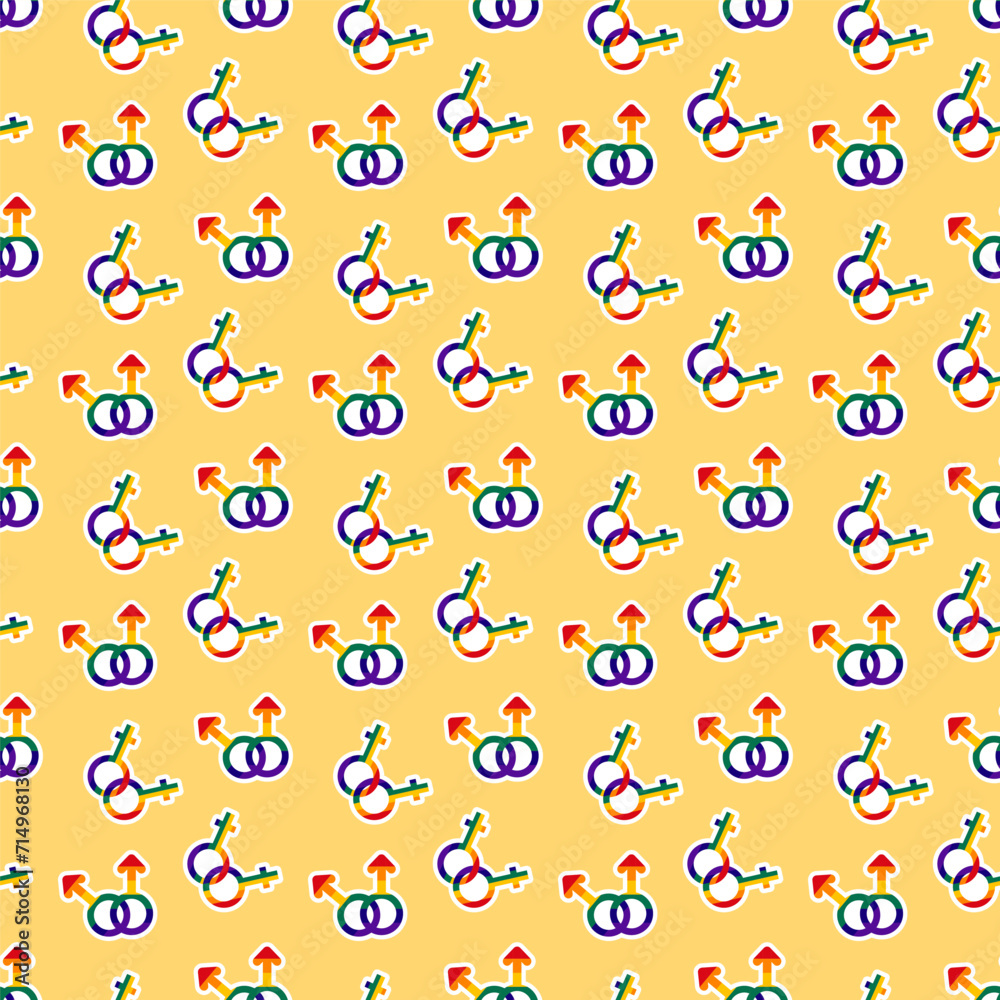 LGBT seamless pattern. Symbol of the LGBT community. LGBT pride or Rainbow elements. LGBT flag or Rainbow flag. LGBT seamless pattern. Symbol of the LGBT community. LGBT pride or Rainbow elements. LGBT flag or Rainbow flag.