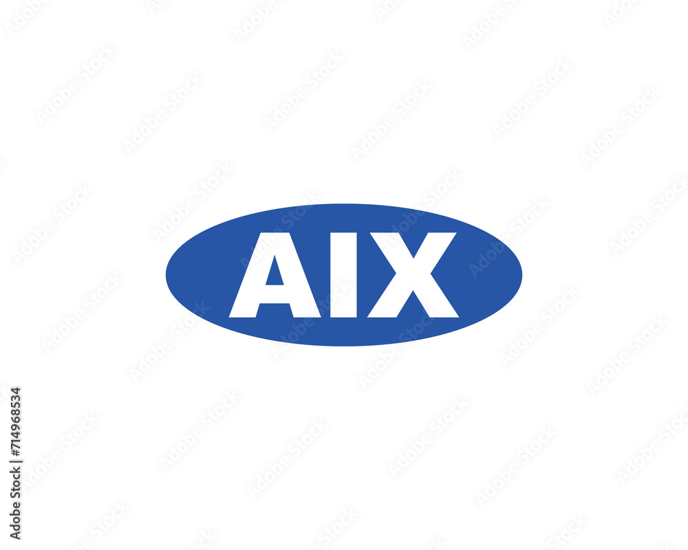 AIX Logo design vector template