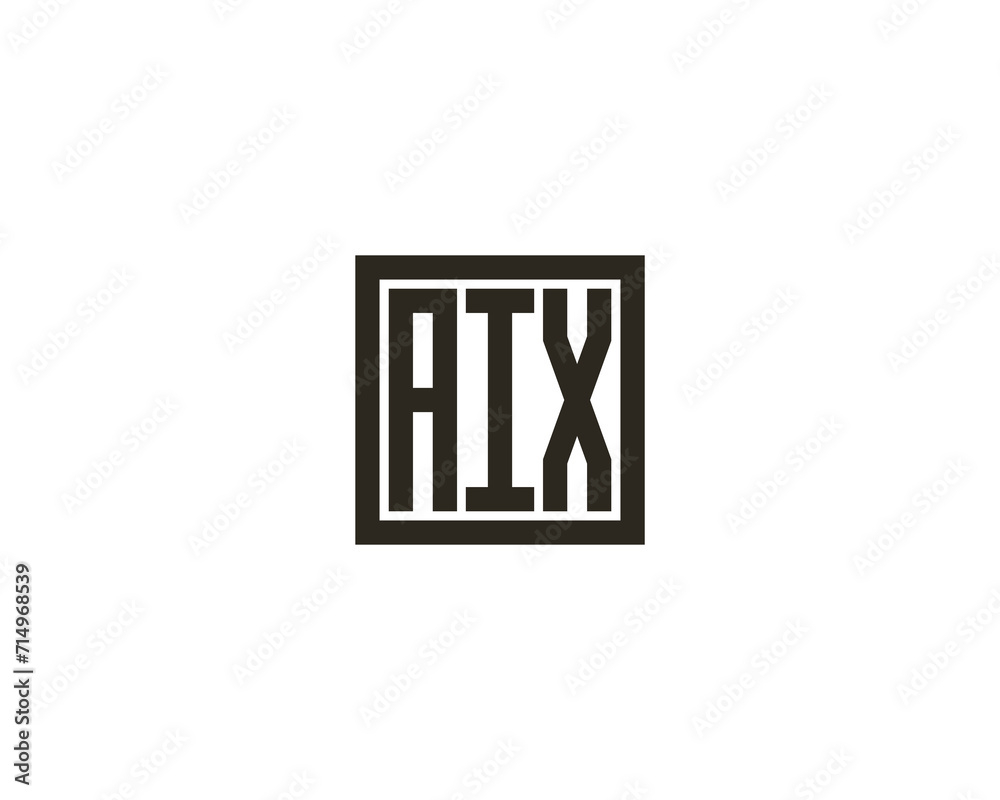AIX Logo design vector template