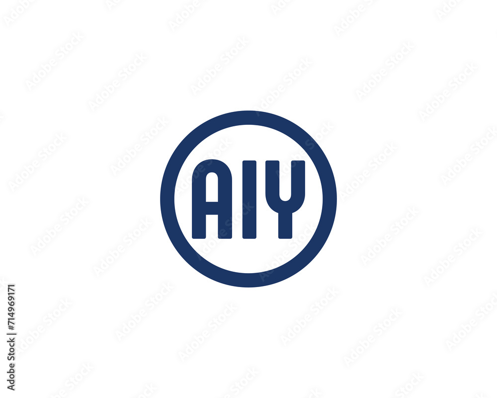 AIY Logo design vector template AIY Logo design vector template