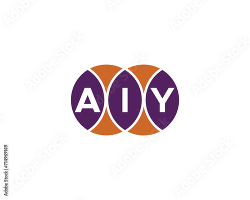 AIY Logo design vector template photo