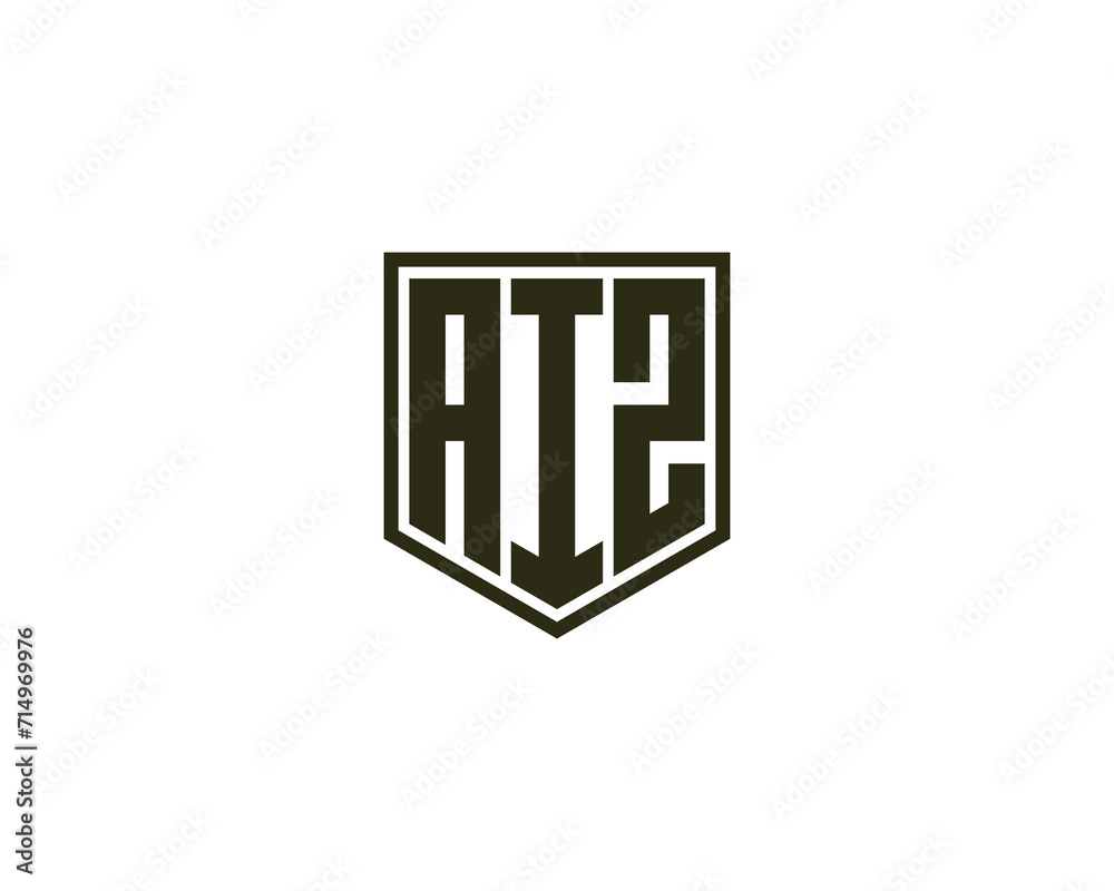 AIZ Logo design vector template AIZ Logo design vector template