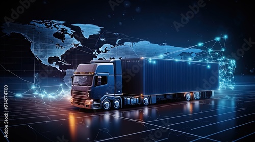 Cargo delivery concept photo