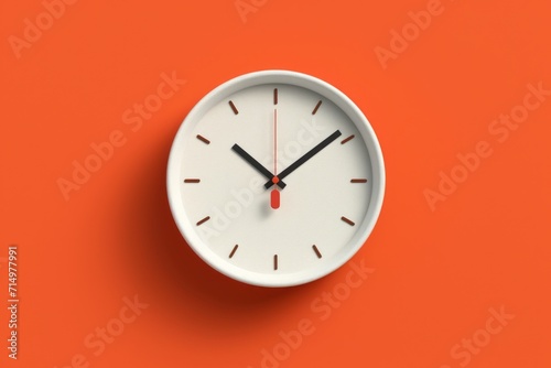 Minimalistic Wall Clock Displaying Ten Past Ten photo