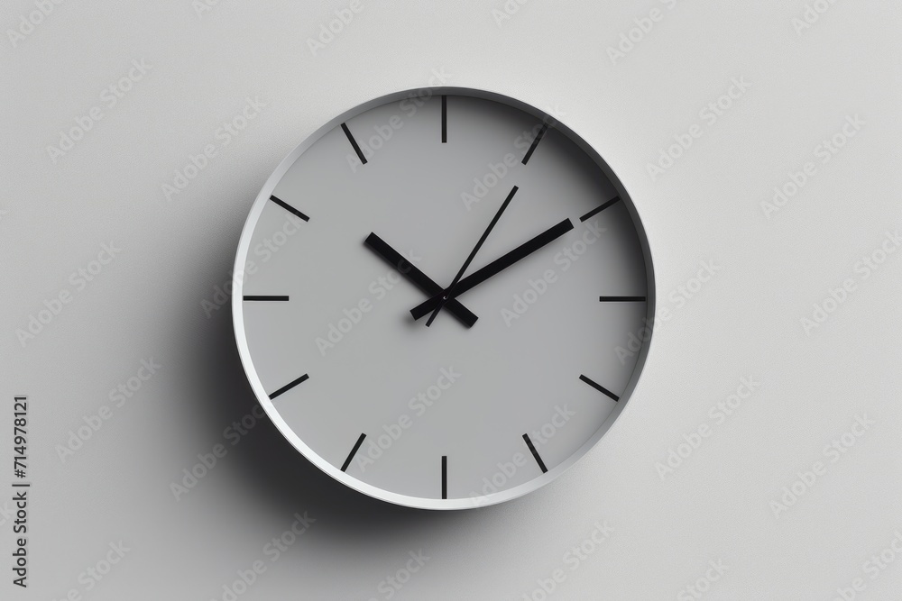 Minimalistic Wall Clock Displaying Ten Past Ten Minimalistic Wall Clock Displaying Ten Past Ten