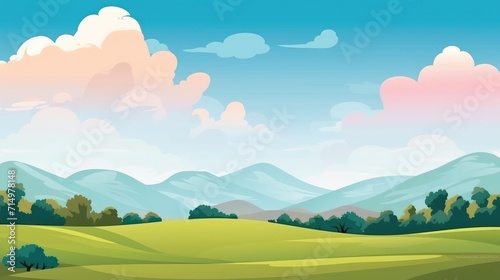 beutiful nature landscape mountain view background illustration photo