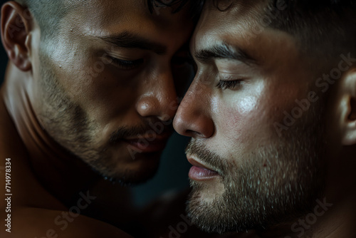 Intimate Gay Couple Sharing a Quiet Moment