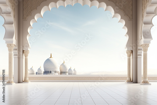 interior of the mosque