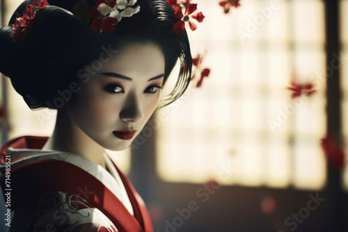 Fashion kimono japan beauty female tradition geisha japanese culture asian women photo