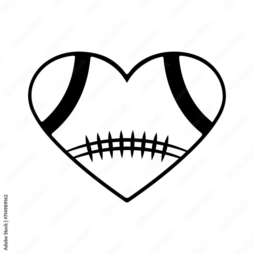 Football clip art design on plain white transparent isolated background for card, shirt, hoodie, sweatshirt, apparel, card, tag, mug, icon, poster or badge Football clip art design on plain white transparent isolated background for card, shirt, hoodie, sweatshirt, apparel, card, tag, mug, icon, poster or badge