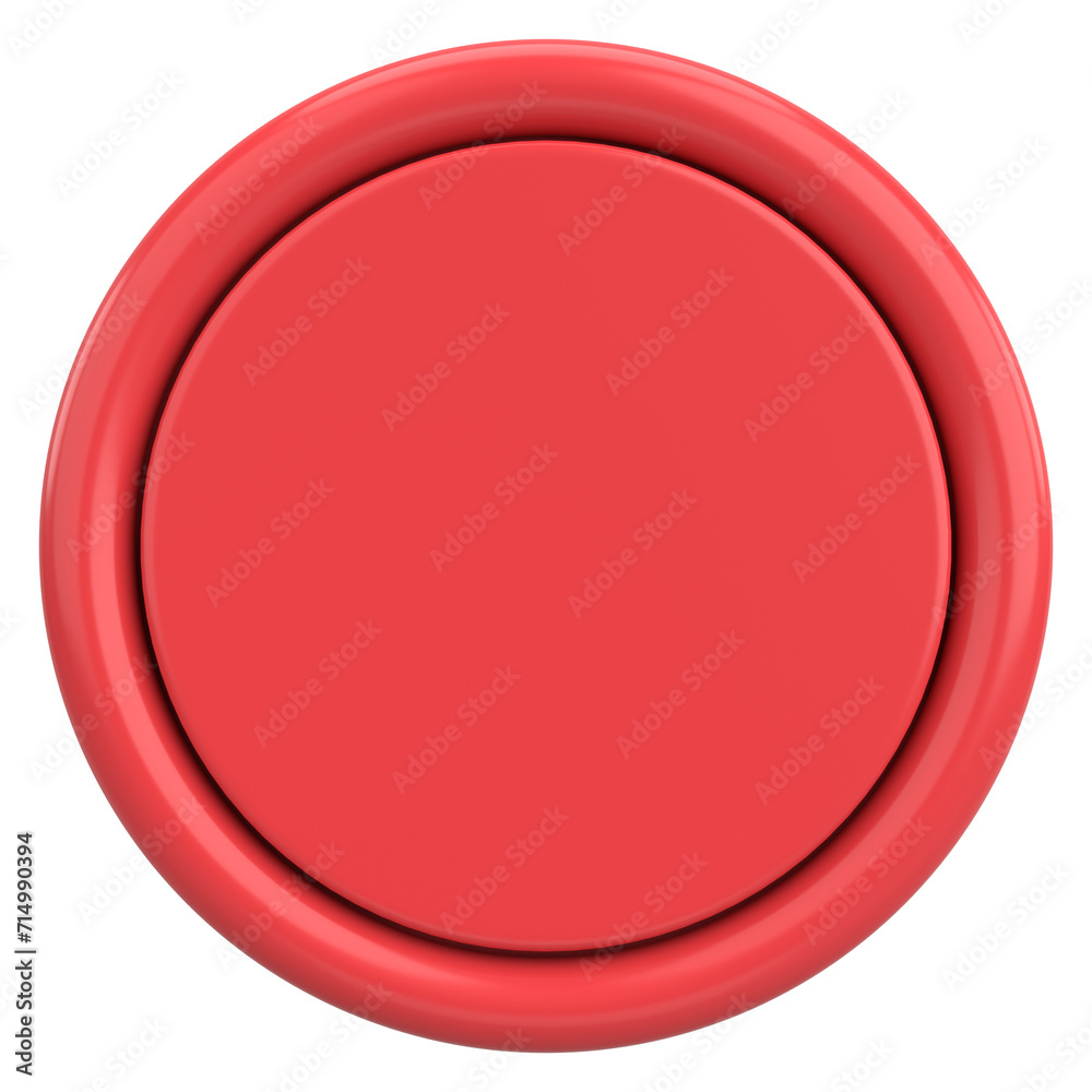 3D circle button. Empty button. 3D illustration. 3D circle button. Empty button. 3D illustration.