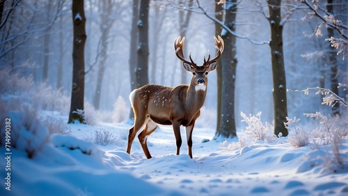 deer in winter © Елена Tomaeva