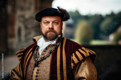 Portrait of Henry VIII King of England (generative AI) photo