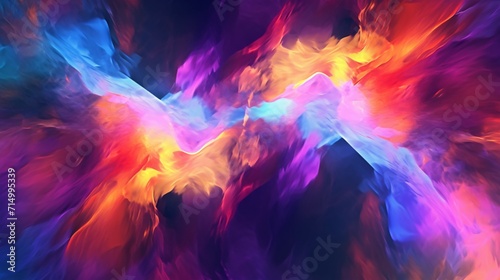 Digital abstract background technology used Ai Generative