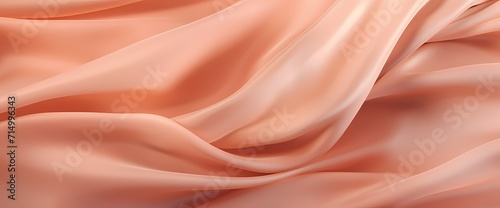 Apricot blush silk gently unfolding, creating a soft and romantic abstract background