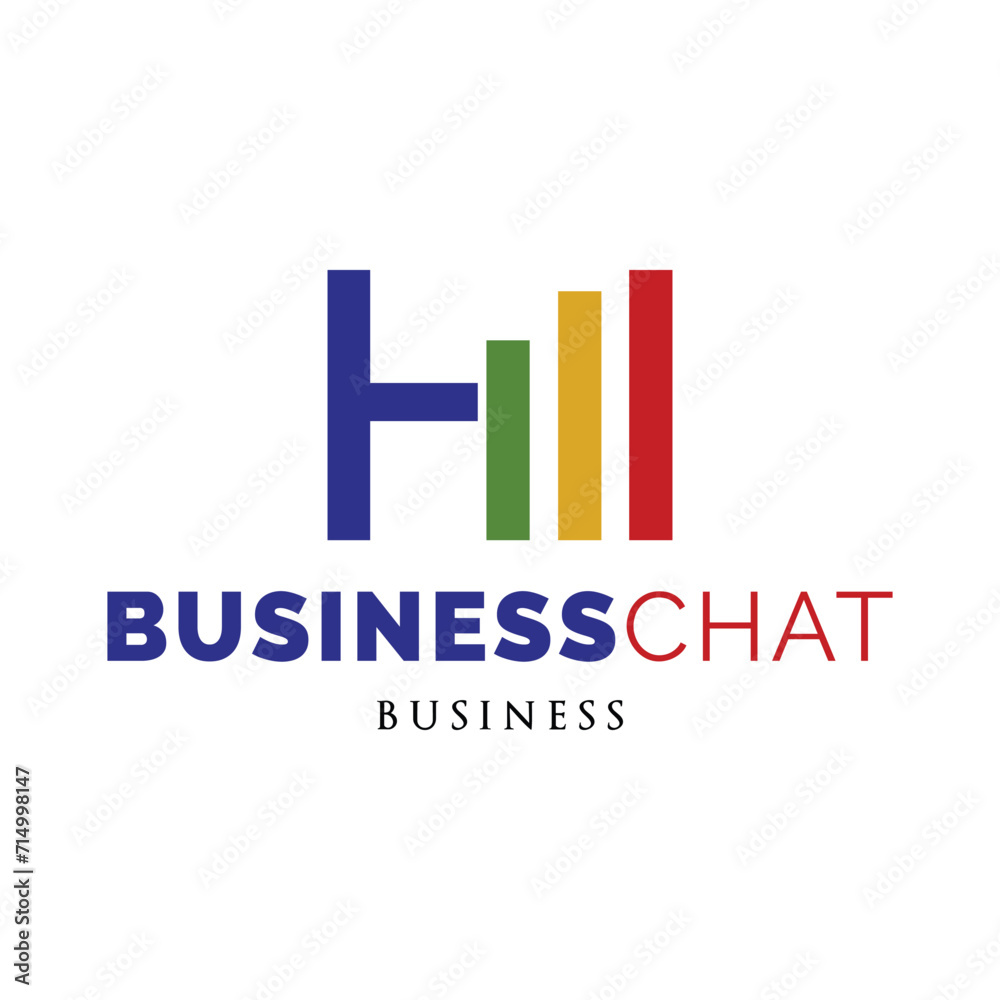 Initial Letter H Business Chart Icon Logo Design Template Initial Letter H Business Chart Icon Logo Design Template