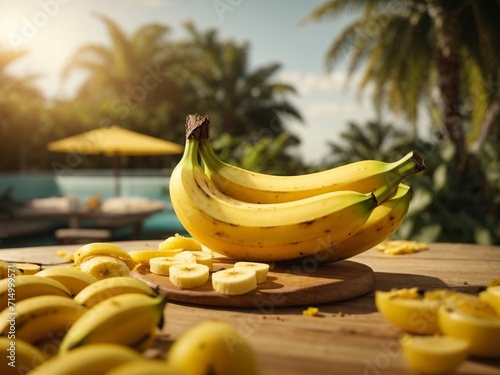 bananas on the beach