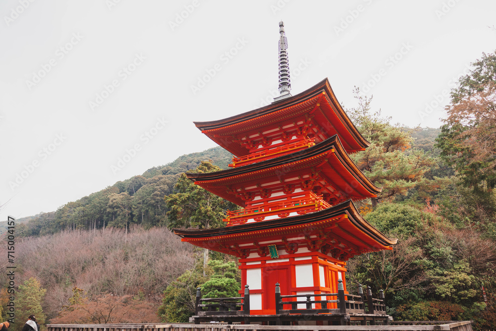Red pagoda in Kyoto Red pagoda in Kyoto
