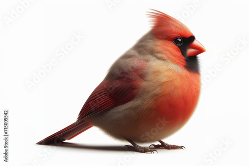 Cardinal bird isolated on solid white background. ai generative © Igor