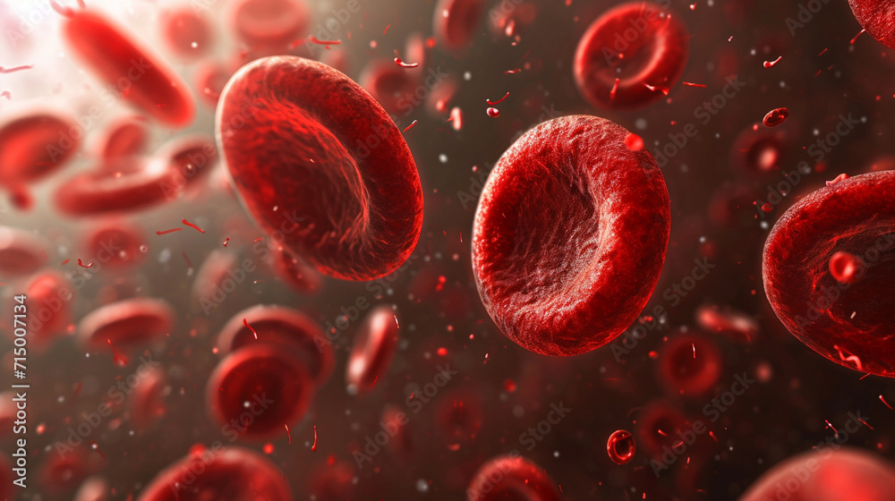 Erythrocytes in a circular formation, resembling a red planet, erythrocyte, dynamic and dramatic compositions, with copy space Erythrocytes in a circular formation, resembling a red planet, erythrocyte, dynamic and dramatic compositions, with copy space